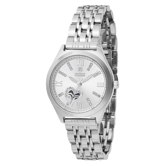 Montres Prestige X Invicta Women\'s Watch 33mm Open Heart Crystal (MPW-0013) New!